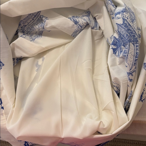 Willow Blue Printed Long Sleeve Midi Dress - Picture 8 of 10